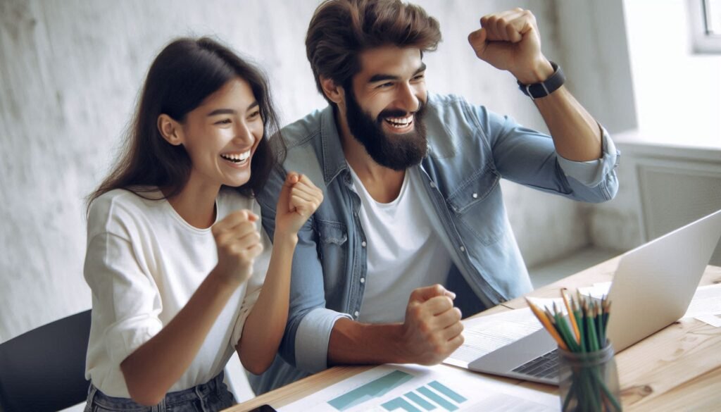 A couple supporting each other's goals, showing how relationships can be a source of motivation for teenagers.
