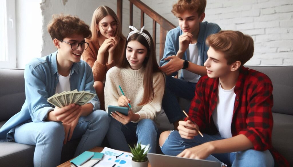 Happy and confident teenagers, representing the positive outcomes of successfully balancing relationships and goals.