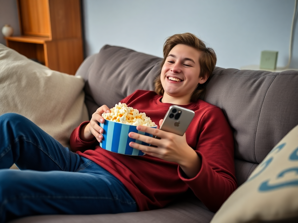 Beat Procrastination Hacks for Teens: Teen rewarding themselves after completing tasks to stay motivated."