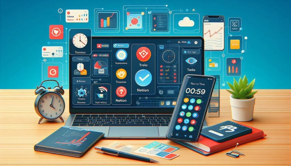 Sustainable Productivity Strategies using productivity apps and tools.