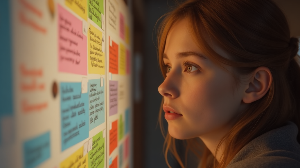 A teenager visualizing success and developing a success mindset for teens.