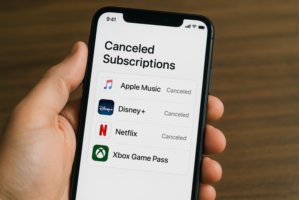 Cancel unused subscriptions – save money