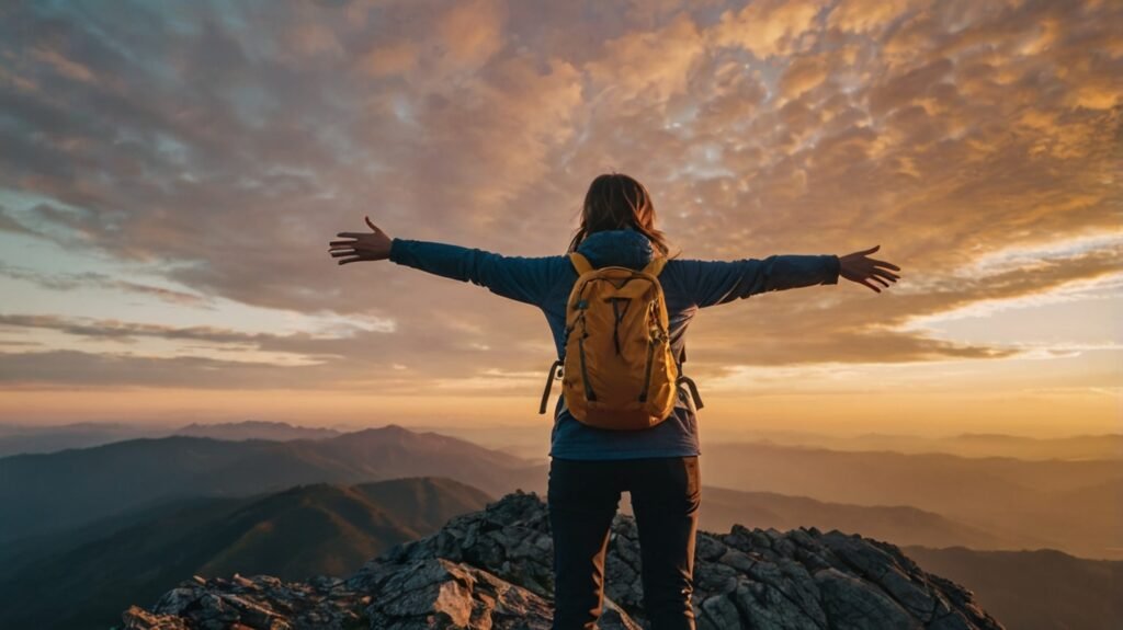 Person embracing change - 21-day life transformation challenge