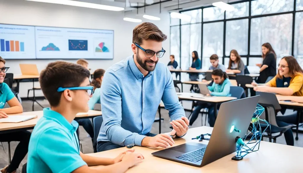 Smart student using AI study tools for students in 2025
