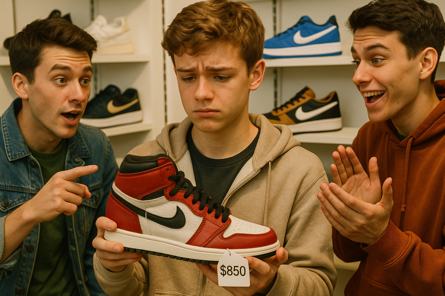 spending money to impress as a teen